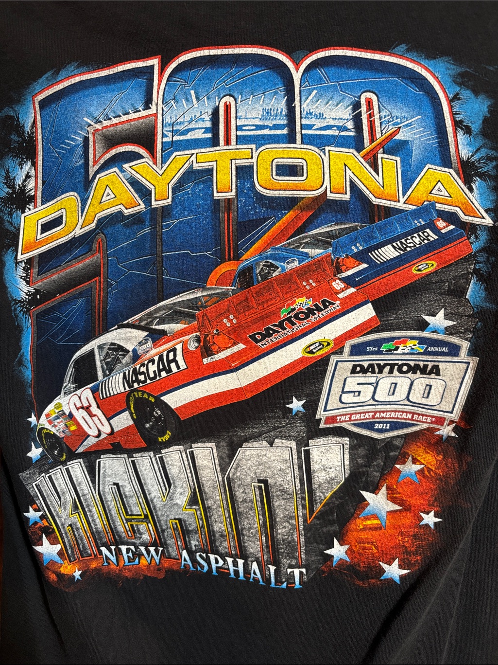 Daytona 500 2011 Black Graphic Tee